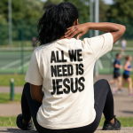 Westover Students | All We Need Is Jesus T-Shirt - Image 4